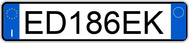 Numer rejestracyjny ED186EK posiada FIAT 500