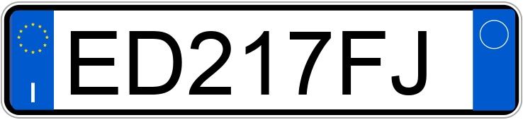 Numer rejestracyjny ED217FJ posiada FIAT Panda 2a serie