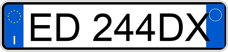 Numer rejestracyjny ED244DX posiada VOLKSWAGEN Scirocco 2a serie Numer rejestracyjny ED244DX posiada VOLKSWAGEN Scirocco 2a serie