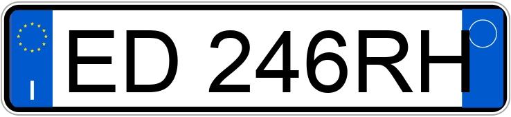 Numer rejestracyjny ED246RH posiada FIAT Bravo 2a serie