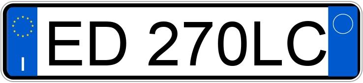 Numer rejestracyjny ED270LC posiada CITROEN C3 1a serie