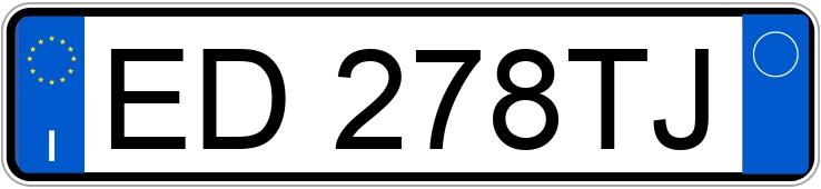 Numer rejestracyjny ED278TJ posiada LANCIA Ypsilon 2a serie