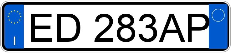 Numer rejestracyjny ED283AP posiada TOYOTA Yaris 2a serie Numer rejestracyjny ED283AP posiada TOYOTA Yaris 2a serie