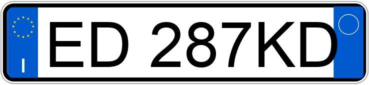 Numer rejestracyjny ED287KD posiada ALFA ROMEO Giulietta