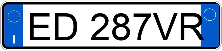 Numer rejestracyjny ED287VR posiada BMW Serie 3 320 d cat MSport (135 kw)