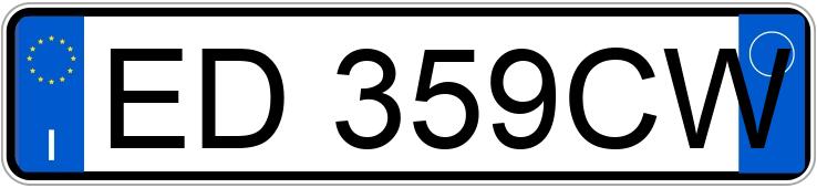 Numer rejestracyjny ED359CW posiada ALFA ROMEO Giulietta