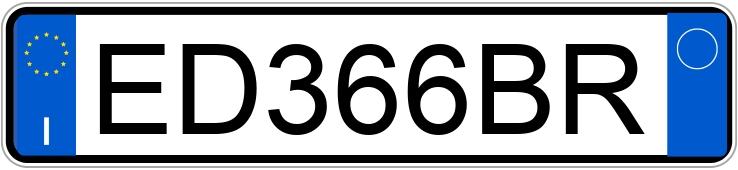 Numer rejestracyjny ED366BR posiada FIAT Punto Evo