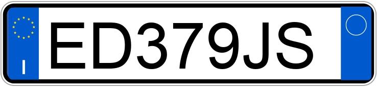 Numer rejestracyjny ED379JS posiada VOLKSWAGEN Golf 6a serie