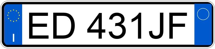 Numer rejestracyjny ED431JF posiada TOYOTA Yaris 2a serie Numer rejestracyjny ED431JF posiada TOYOTA Yaris 2a serie