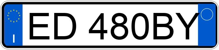 Numer rejestracyjny ED480BY posiada MINI Mini 3a serie