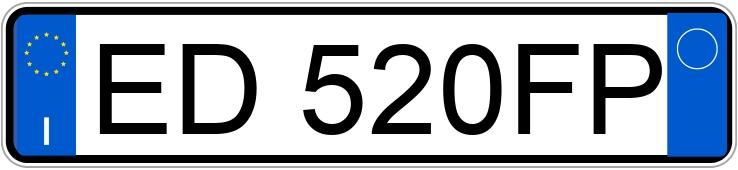 Numer rejestracyjny ED520FP posiada PEUGEOT 206