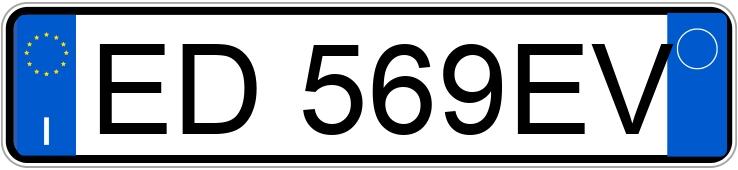 Numer rejestracyjny ED569EV posiada LANCIA Ypsilon 2a serie