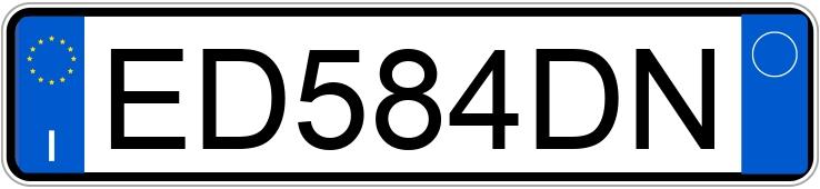 Numer rejestracyjny ED584DN posiada ALFA ROMEO Giulietta