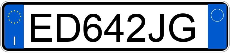 Numer rejestracyjny ED642JG posiada LANCIA Ypsilon 2a serie