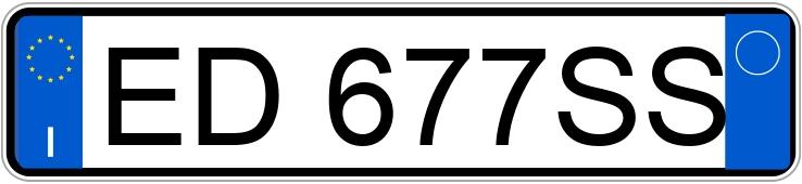 Numer rejestracyjny ED677SS posiada BMW Serie 5