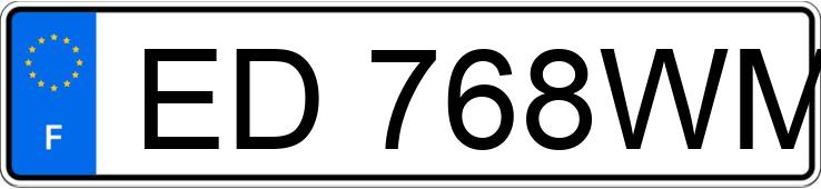 Numer rejestracyjny ED768WM posiada MERCEDES CLASSE A