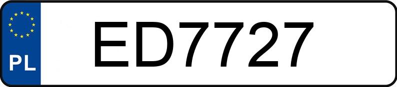 Numer rejestracyjny ED 7727 posiada ROMET OGAR 205 - ED7727