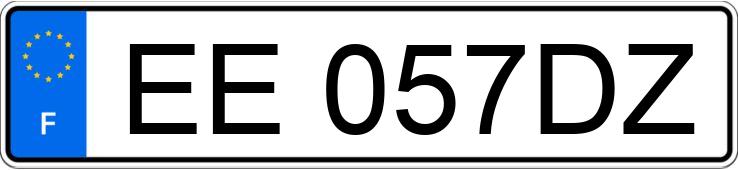 Le numéro d’enregistrement EE057DZ a PORSCHE 911 Le numéro d’enregistrement EE057DZ a PORSCHE 911