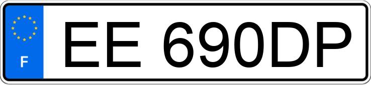 Numer rejestracyjny EE690DP posiada FIAT 500