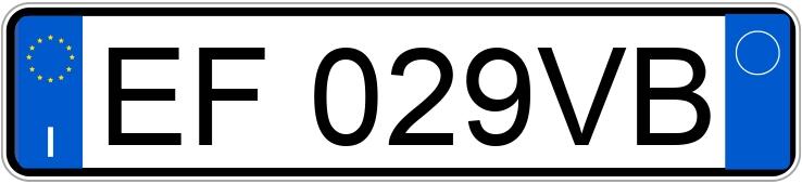 Numer rejestracyjny EF029VB posiada BMW Serie 3