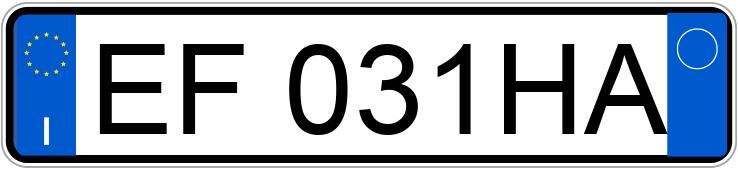 Numer rejestracyjny EF031HA posiada VOLKSWAGEN Golf 6a serie Numer rejestracyjny EF031HA posiada VOLKSWAGEN Golf 6a serie
