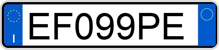 Numer rejestracyjny EF099PE posiada LANCIA Ypsilon 2a serie