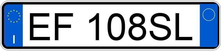 Numer rejestracyjny EF108SL posiada FORD Fiesta 6a serie