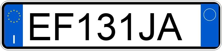 Numer rejestracyjny EF131JA posiada AUDI A3 2a serie