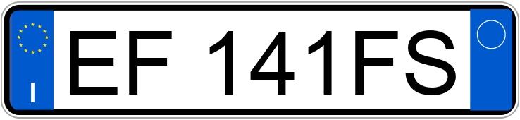 Numer rejestracyjny EF141FS posiada FIAT Punto Evo