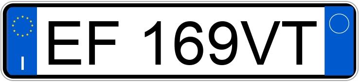 Numer rejestracyjny EF169VT posiada VOLKSWAGEN Golf 6a serie Numer rejestracyjny EF169VT posiada VOLKSWAGEN Golf 6a serie