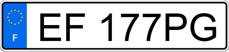 Numer rejestracyjny EF177PG posiada MERCEDES CLASSE A