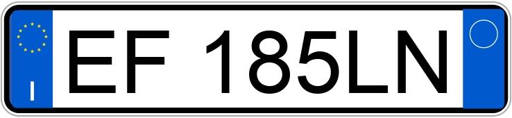 Numer rejestracyjny EF185LN posiada FIAT Bravo 2a serie Numer rejestracyjny EF185LN posiada FIAT Bravo 2a serie
