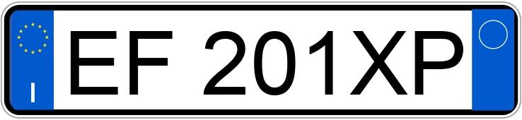 Numer rejestracyjny EF201XP posiada AUDI A1-S1