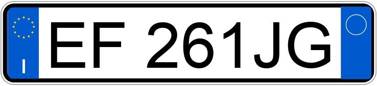 Numer rejestracyjny EF261JG posiada AUDI A1-S1