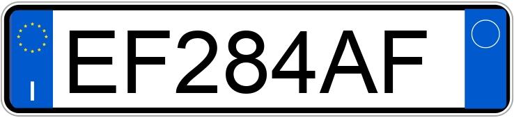 Numer rejestracyjny EF284AF posiada VOLKSWAGEN Golf 6a serie Numer rejestracyjny EF284AF posiada VOLKSWAGEN Golf 6a serie