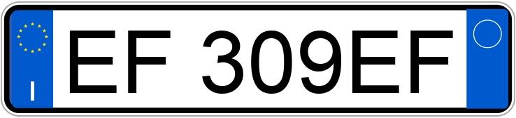 Numer rejestracyjny EF309EF posiada MINI Mini 3a serie