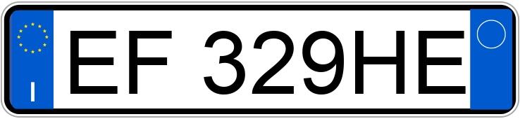 Numer rejestracyjny EF329HE posiada BMW Serie 1