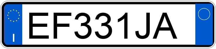 Numer rejestracyjny EF331JA posiada AUDI A4 4a serie
