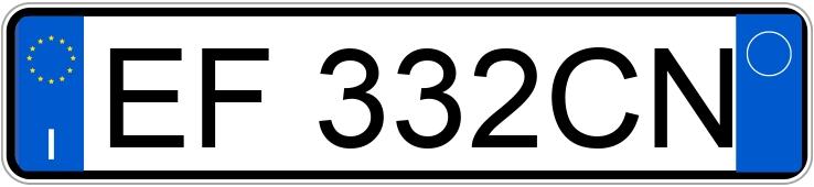 Numer rejestracyjny EF332CN posiada FORD Fiesta 6a serie