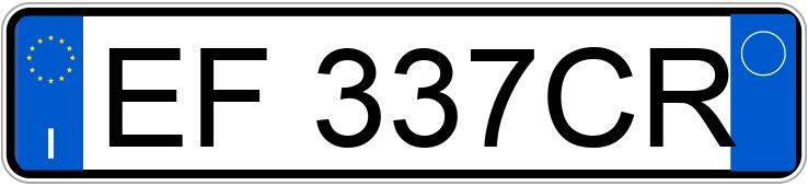 Numer rejestracyjny EF337CR posiada VOLKSWAGEN Polo 5a serie Numer rejestracyjny EF337CR posiada VOLKSWAGEN Polo 5a serie