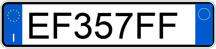 Numer rejestracyjny EF357FF posiada SAAB 9-5 3a serie