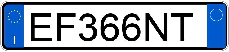 Numer rejestracyjny EF366NT posiada TOYOTA Aygo 1a serie