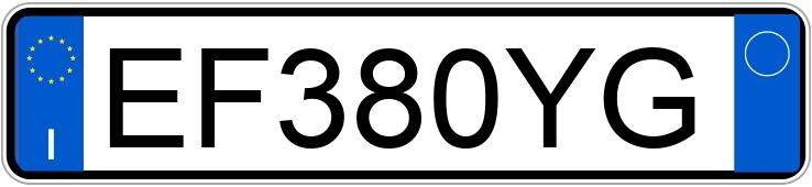 Numer rejestracyjny EF380YG posiada FORD Focus 2a serie