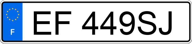 Numer rejestracyjny EF449SJ posiada RENAULT TALISMAN