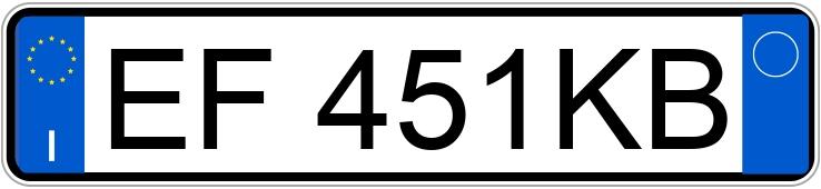 Numer rejestracyjny EF451KB posiada OPEL Insignia