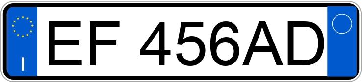 Numer rejestracyjny EF456AD posiada BMW X5