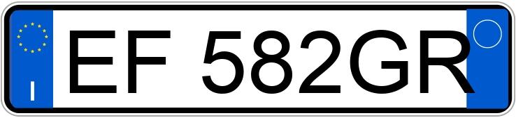 Numer rejestracyjny EF582GR posiada FIAT 500 Numer rejestracyjny EF582GR posiada FIAT 500