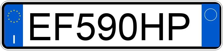 Numer rejestracyjny EF590HP posiada VOLKSWAGEN Golf 6a serie