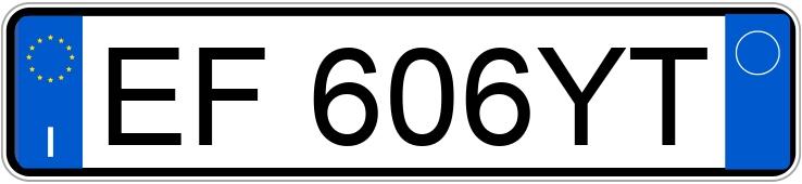 Numer rejestracyjny EF606YT posiada AUDI A3 2a serie
