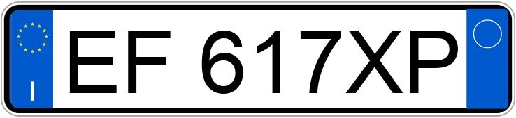 Numer rejestracyjny EF617XP posiada FIAT Panda 2a serie Numer rejestracyjny EF617XP posiada FIAT Panda 2a serie